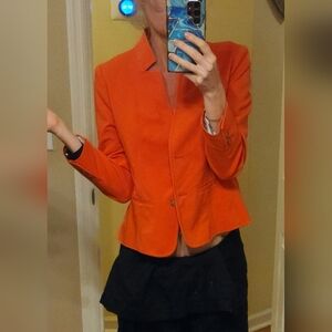 Ann Taylor Loft Orange Blazer